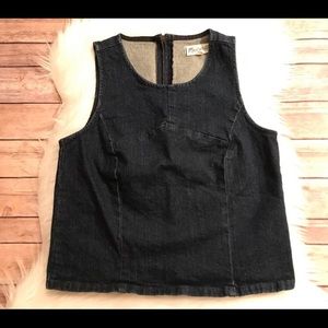 Madewell Denim Cropped Tank Size Small